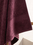 Σετ πετσέτες και χαλάκι μπάνιου homelovers organic 40X66+68X137+50X70 / Purple